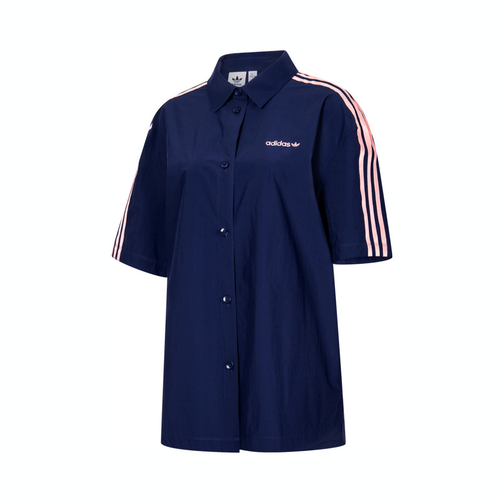 adidas Originals阿迪三叶草2024女子WOVEN SHIRT短袖衬衫JD3283