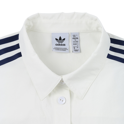 adidas Originals阿迪三叶草2024女子WOVEN SHIRT短袖衬衫JD3282