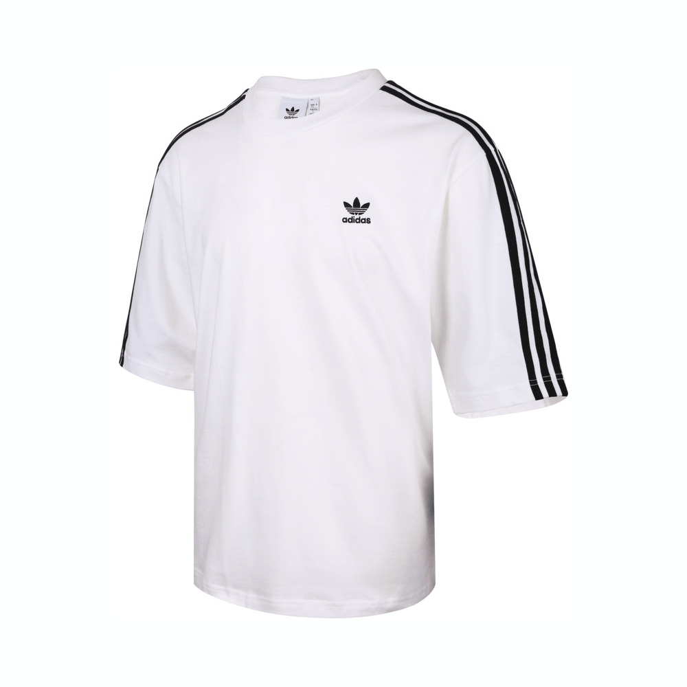 adidas Originals阿迪三叶草2025男子Oversize tee针织无领短TIZ2474