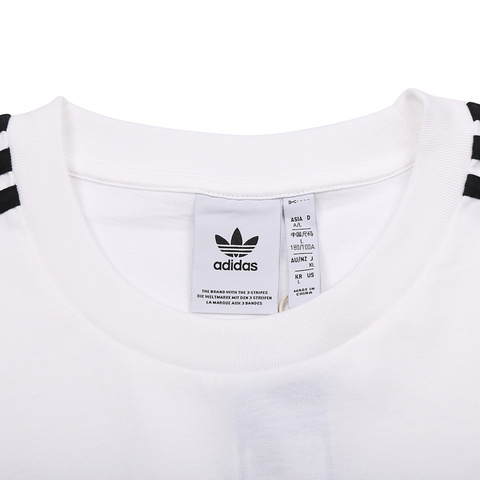 adidas Originals阿迪三叶草2025男子Oversize tee针织无领短TIZ2474