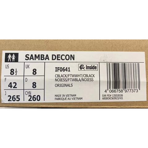 adidas Originals阿迪三叶草2025中性SAMBA DECONORI-CLASSICIF0641