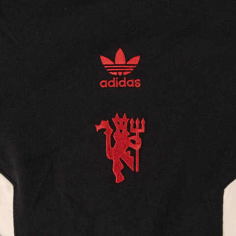 adidas originals阿迪三叶草小童2024男大童MUFC OG TEE Y圆领短TJC8832