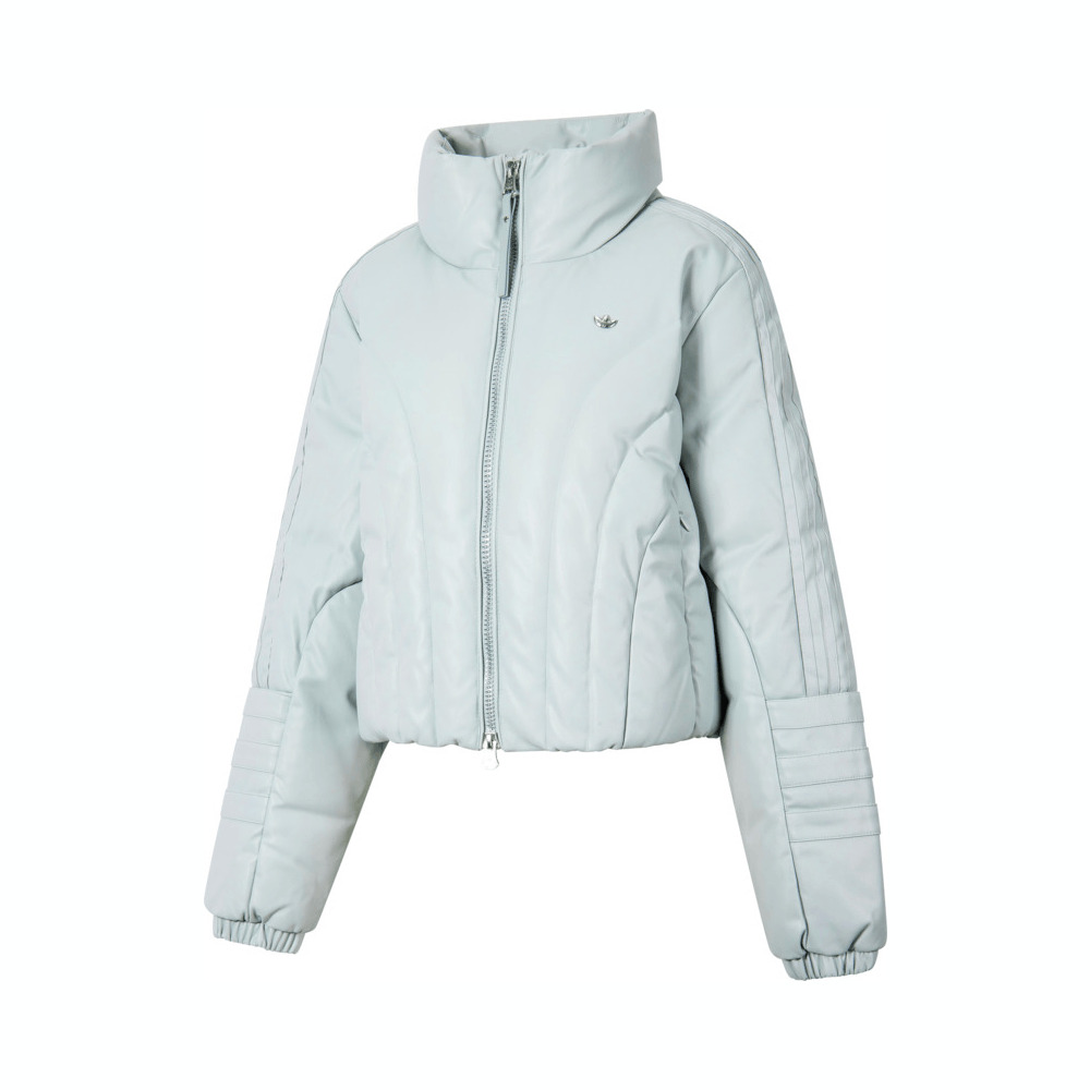 adidas originals阿迪三叶草2024女子PF CROP DN W1羽绒服JD3791