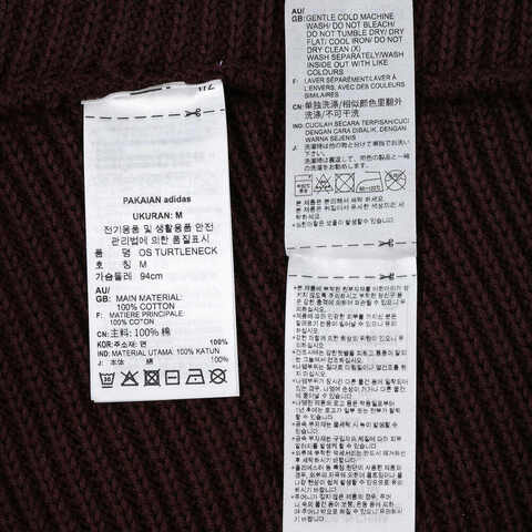 adidas Originals阿迪三叶草2024女子OS TURTLENECK针织线衫IX0966