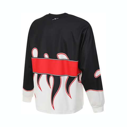 adidas originals阿迪三叶草2024男子100T LONGSLEEVE针织无领长TJD8174