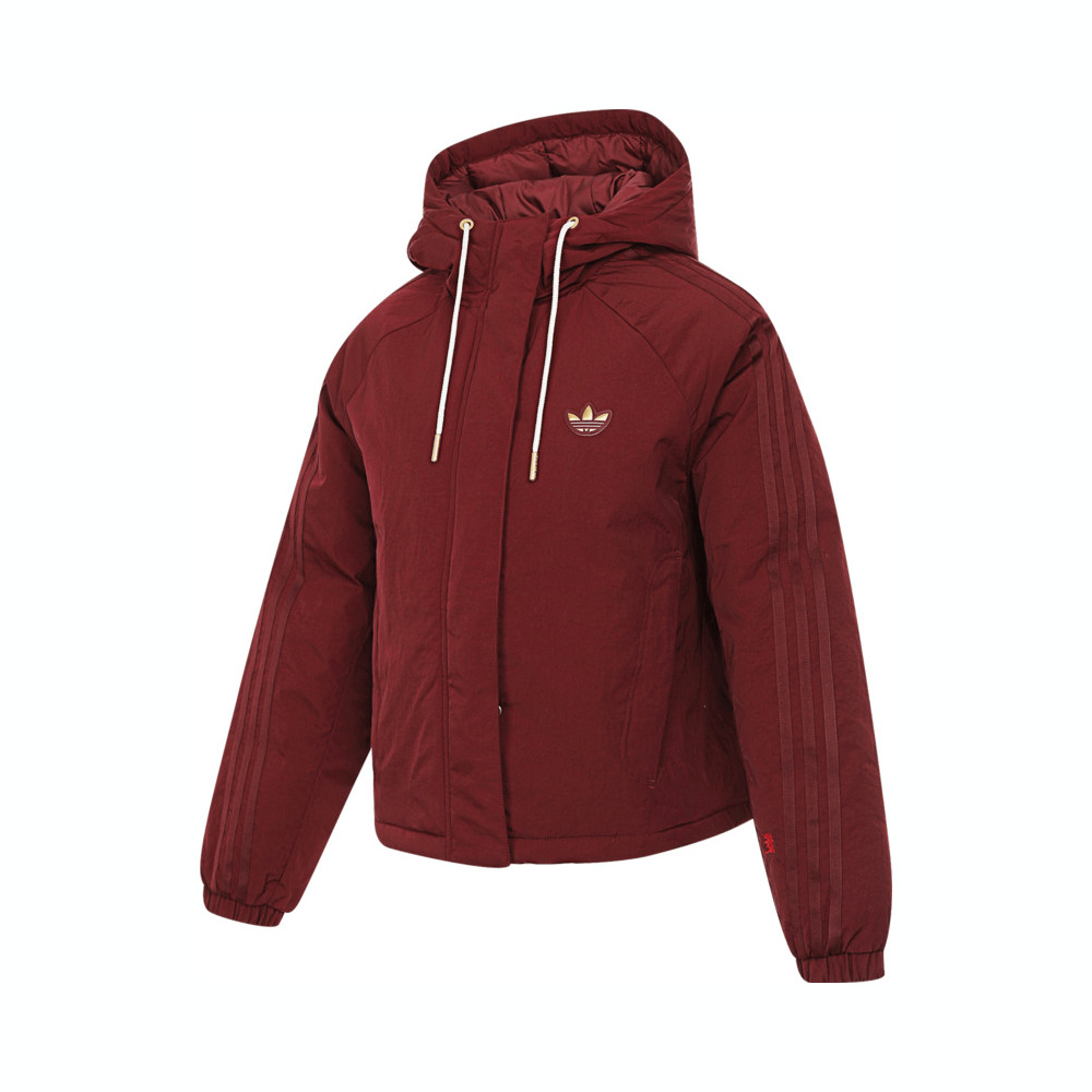 adidas originals阿迪三叶草2024女子LNY W JACKET PA厚棉服KA5313