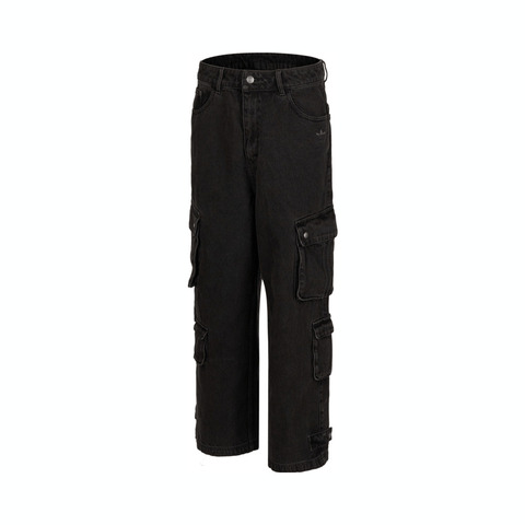 Adidas Original阿迪三叶草2024男子DENIM CARGO P K牛仔长裤JY0203