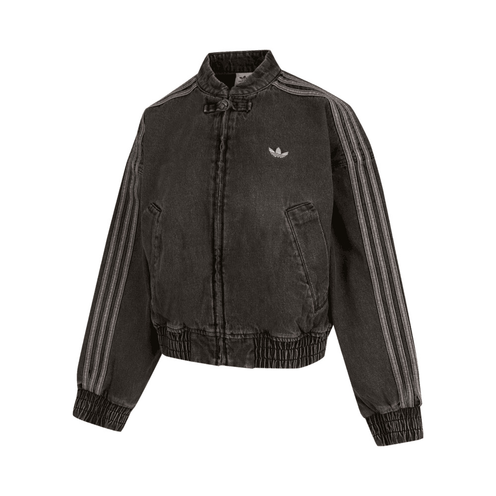 Adidas Original阿迪三叶草2024女子NEW CHINESE TT牛仔外套JY8274