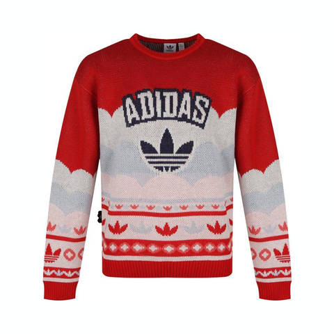 adidas Originals阿迪三叶草2024男大童JK KN SWEATER毛线套头衫JM5860