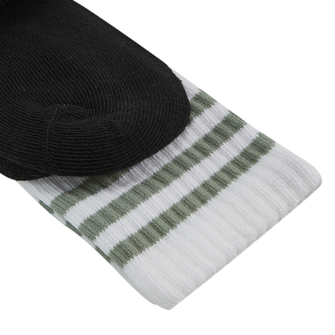 adidas Originals阿迪三叶草2025男小童CREW SOCK 3P中袜优惠装JV7555