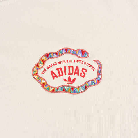 Adidas Original阿迪三叶草2024女子LNY W CREW针织无帽卫衣JL8425