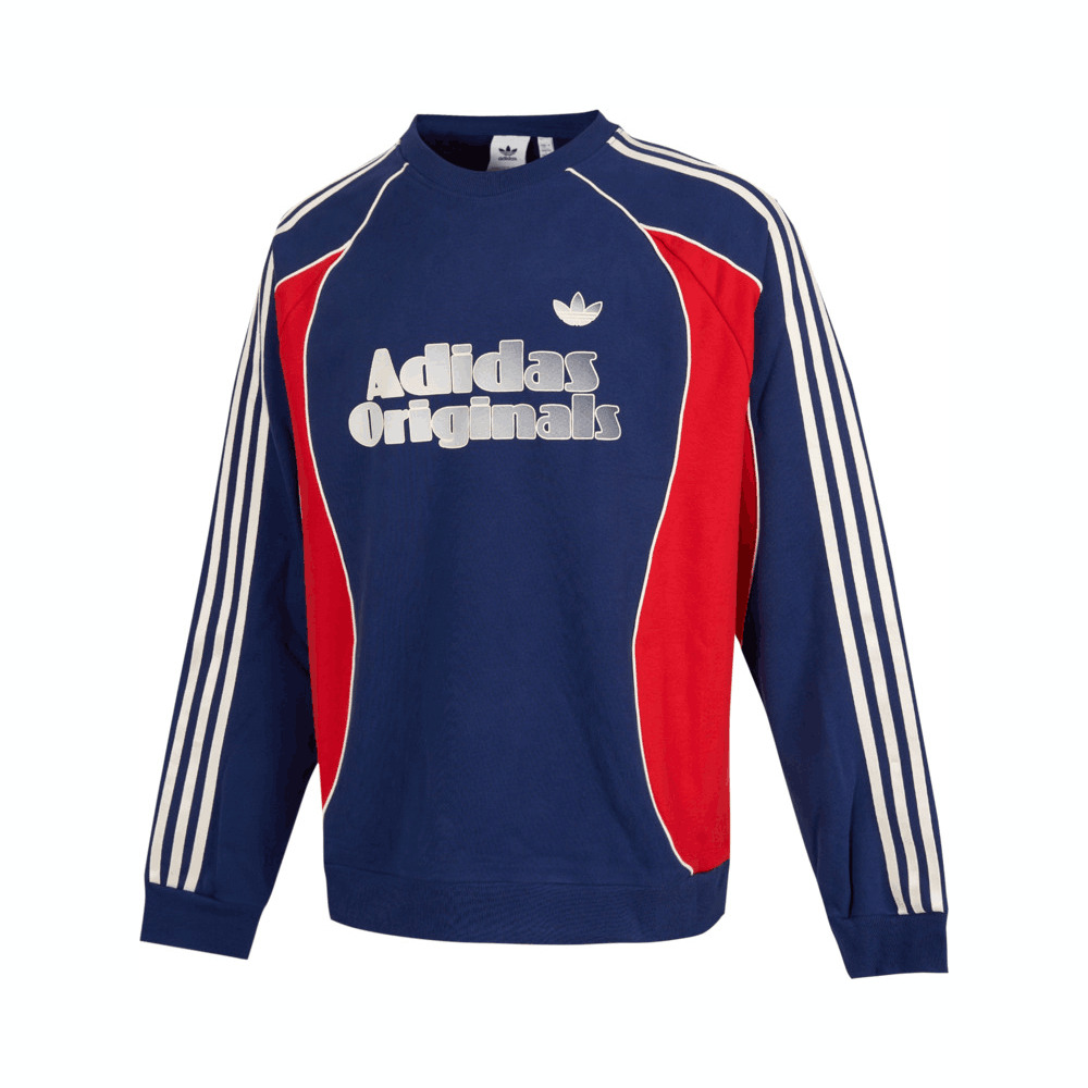 Adidas Original阿迪三叶草2025男子RS M SWEAT CREW针织无帽卫衣JN3793