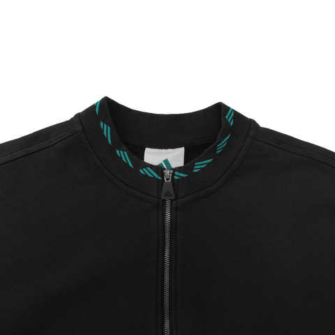 Adidas Original阿迪三叶草2025男子EQT FLEECE HZ针织无帽卫衣JP0357