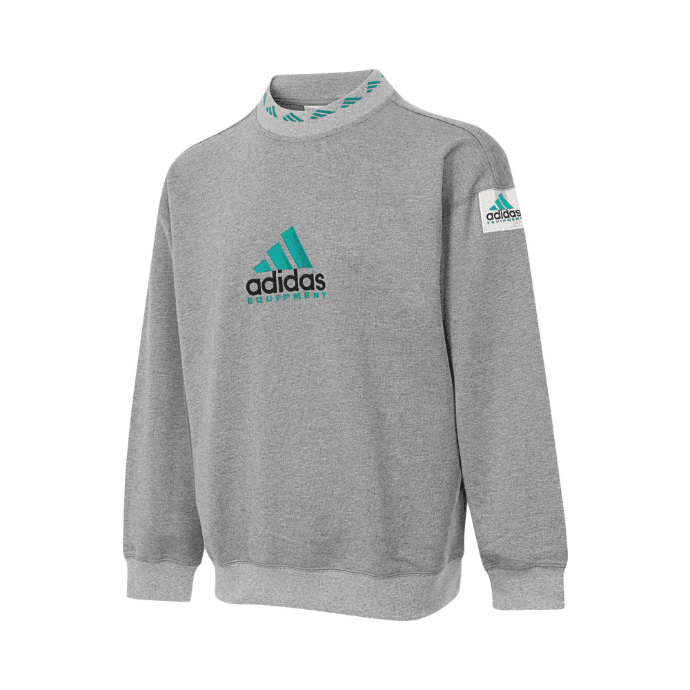 Adidas Original阿迪三叶草2025男子EQT REFLECT CRW针织无帽卫衣JP0190