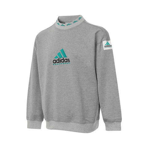 Adidas Original阿迪三叶草2025男子EQT REFLECT CRW针织无帽卫衣JP0190