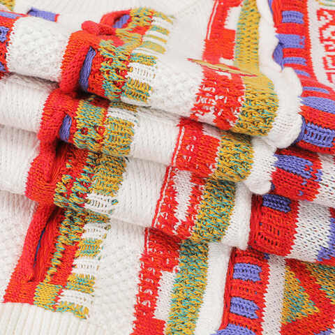 Adidas Original阿迪三叶草2025男子LNY AOP SWEATER毛线套头衫JL8371