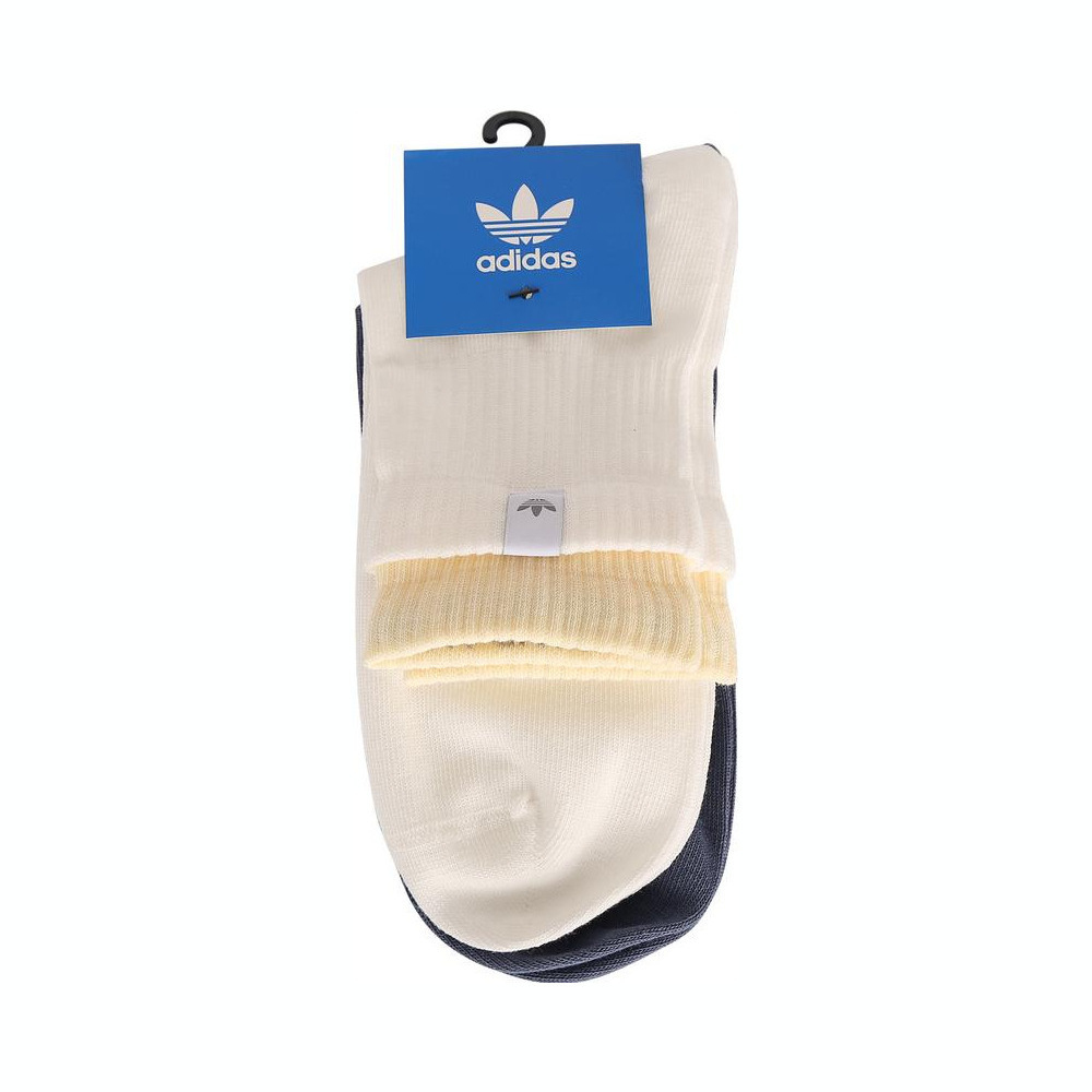 Adidas Original阿迪三叶草2025中性2L ANKL SOCK 2P短袜优惠装JC8621