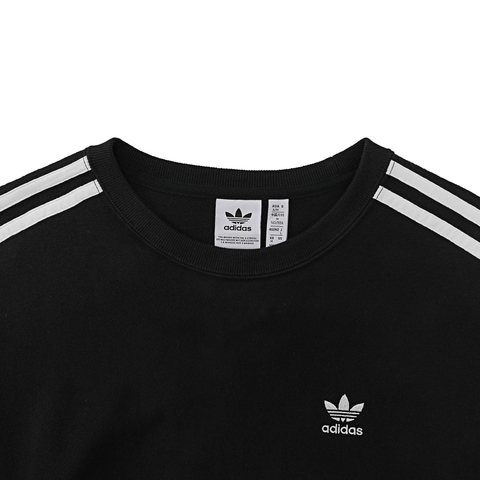 Adidas Original阿迪三叶草2025女子3S LOOSE SWEAT针织无帽卫衣JD0891