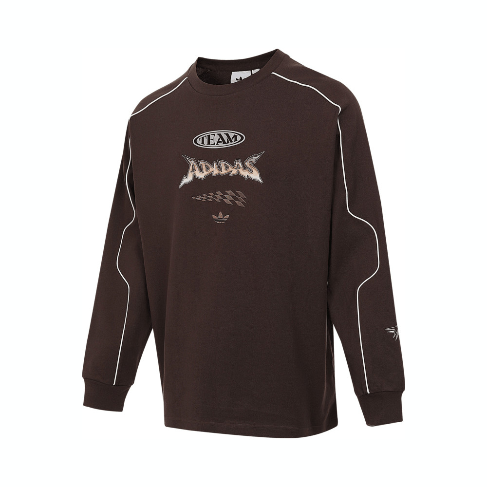 Adidas Original阿迪三叶草2025男子RAC CREW U针织无帽卫衣JM8038