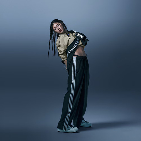 Adidas Original阿迪三叶草2025女子OVERSIZED TP梭织长裤JD3390