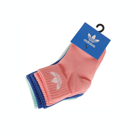 adidas阿迪达斯2025女小童KIDS ANKLE SOCK中袜优惠装JJ1993