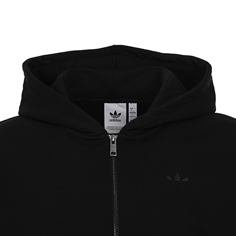 adidas Originals阿迪三叶草2025男子P ESS FZ HD针织连帽外套JC9579