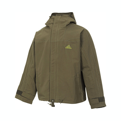 Adidas Original阿迪三叶草2025男子CUTLINE JACKET梭织连帽外套JD5420