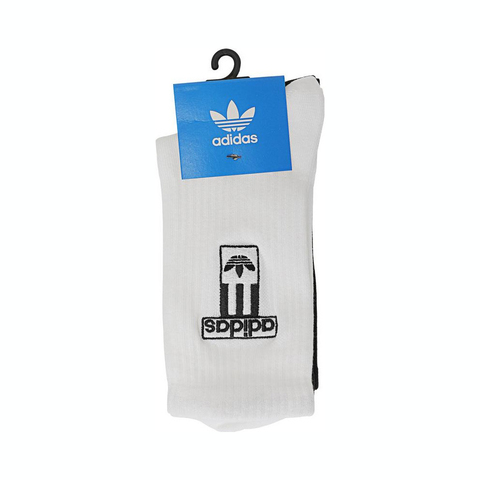 Adidas Original阿迪三叶草2025中性ADBRK SOCK 2PP中袜JD5461