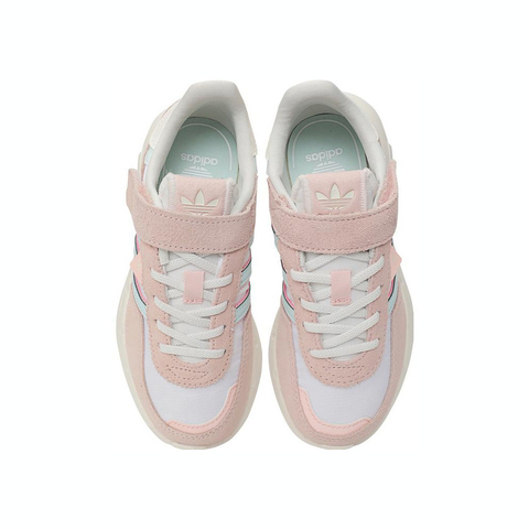 adidas Originals阿迪三叶草2025女小童RETROPY F2 CF EL C三叶草童装JR7990