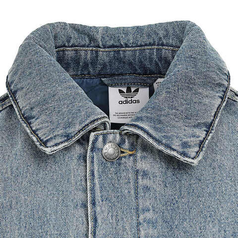 Adidas Original阿迪三叶草2025男子DENIM PAD JKT B薄棉服JY0202