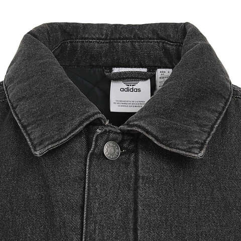 Adidas Original阿迪三叶草2025男子DENIM PAD JKT K薄棉服JY0201