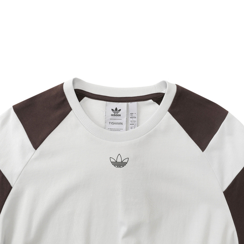 adidas Originals阿迪三叶草2025男子TYSHAWN TEE针织无领短TJP1160