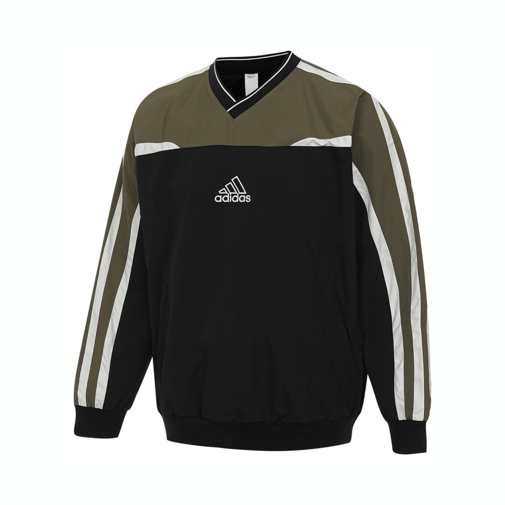 Adidas Original阿迪三叶草2025男子CUTLINE PULLOV梭织无帽卫衣JD5395