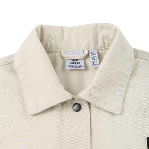 Adidas Original阿迪三叶草2025女子DENIM TRACK TOP牛仔外套JD5617