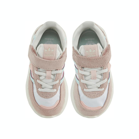 adidas Originals阿迪三叶草2025女婴童RETROPY F2 CF EL I三叶草童装JR7992