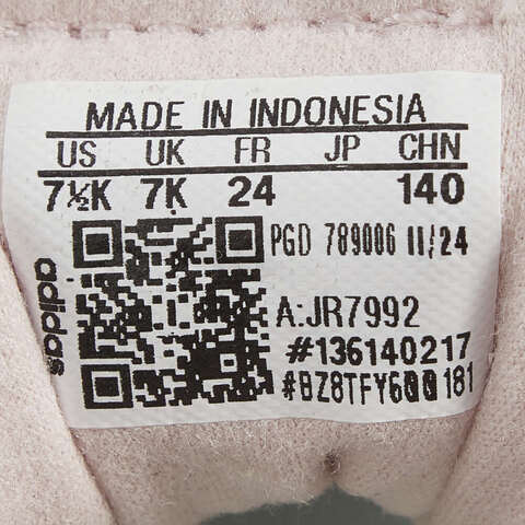 adidas Originals阿迪三叶草2025女婴童RETROPY F2 CF EL I三叶草童装JR7992