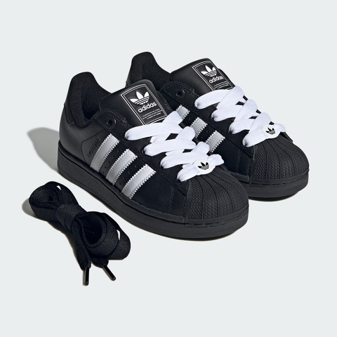 Adidas Kids阿迪儿童2025男大童SUPERSTAR II J三叶草童装JI0216