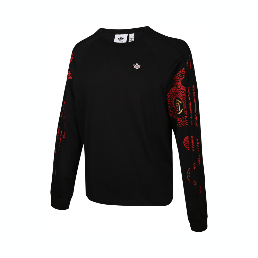 adidas Originals阿迪三叶草2025男子CLOT RAGLAN LS针织无帽卫衣JD3537