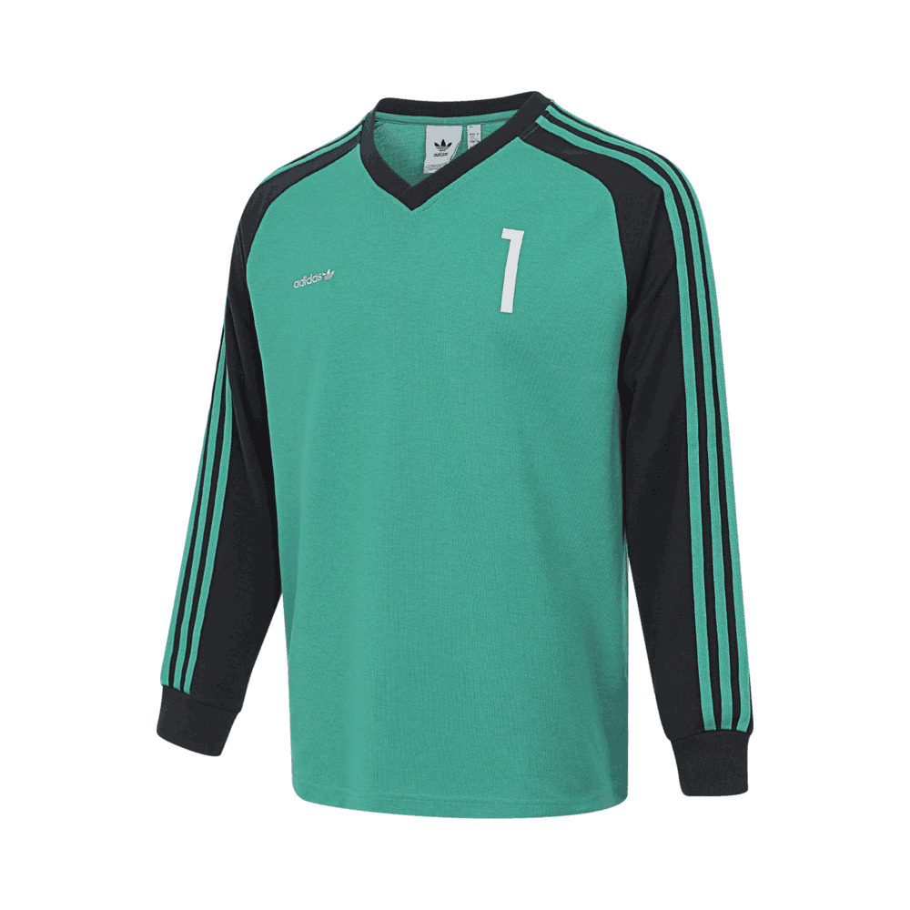 Adidas Original阿迪三叶草2025男子JERSEY针织无领长TJC8373