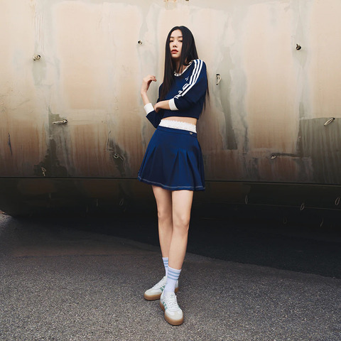 Adidas Original阿迪三叶草2025女子CC SKIRT梭织短裙JM8015