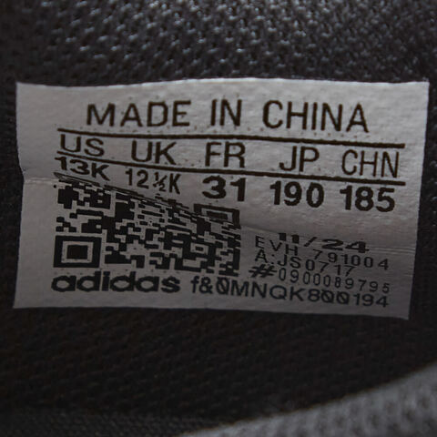 adidas Originals阿迪三叶草2025男小童OZMILLEN EL C三叶草童装JS0717