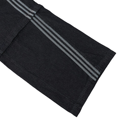 Adidas Original阿迪三叶草2025男子DENIM ZIP TP牛仔长裤KB6416