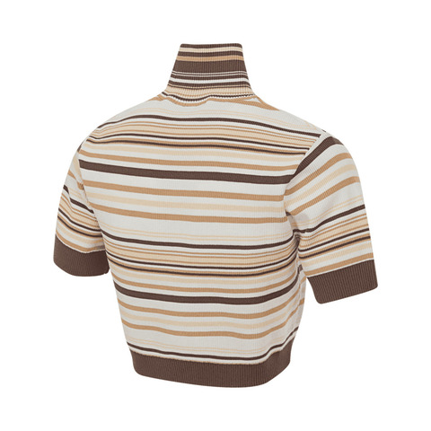 Adidas Original阿迪三叶草2025女子CROP TURTLENECK针织无领短TJD3593