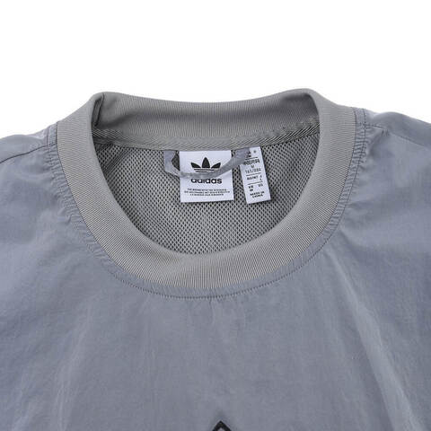 Adidas Original阿迪三叶草2025女子WOVEN CREW梭织无帽卫衣JD2588