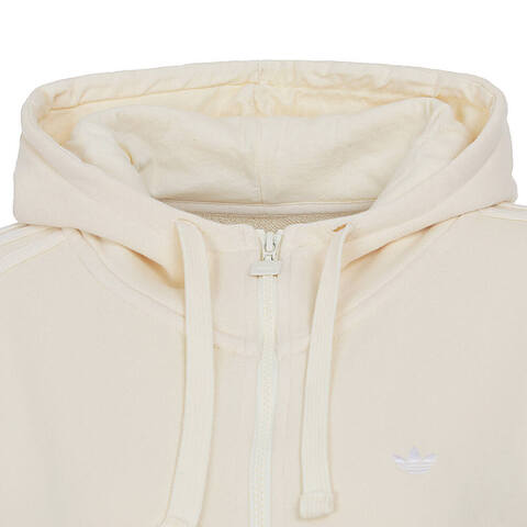 Adidas Original阿迪三叶草2025女子WASH ZIP HOODIE针织连帽外套JJ3092