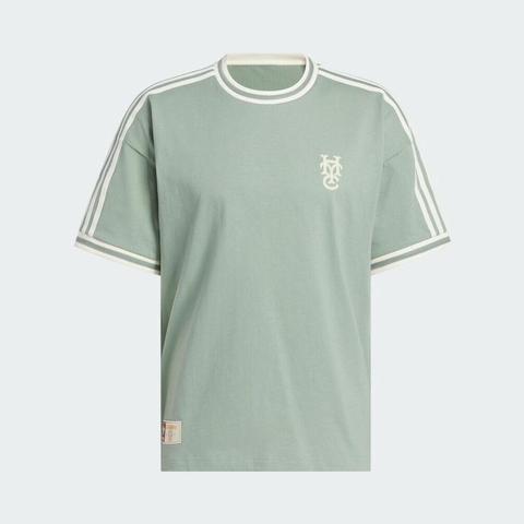 adidas Originals阿迪三叶草2025男子HYC TEE针织无领短TJC5967