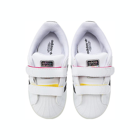 adidas Originals阿迪三叶草2025男婴童SUPERSTAR LED LIGHTS CF I三叶草童装JI0508