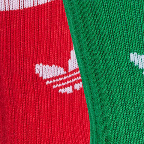 adidas Originals阿迪三叶草2025女小童CREW SOCK 3P中袜优惠装JJ1991