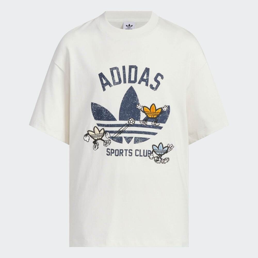 adidas Originals阿迪三叶草小童2025男大童JK TEE SS针织无领短TKB0583