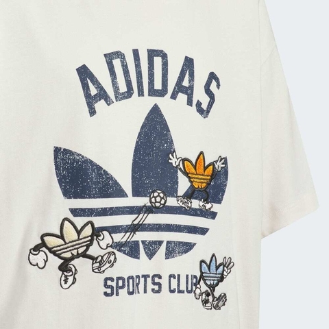 adidas Originals阿迪三叶草小童2025男大童JK TEE SS针织无领短TKB0583